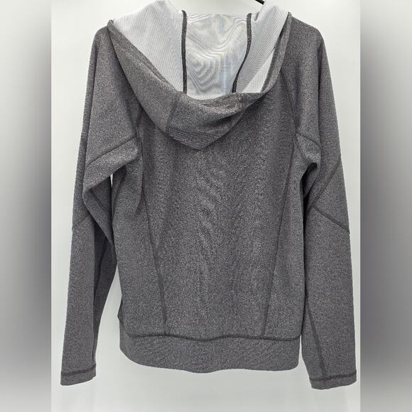 The North Face Men's Small Hooded Full‎ Zip Jacket Gray Yellow - Picture 7 of 12